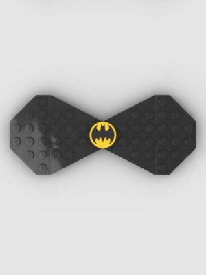 New Page Black Lego bow tie with batman tile in the middle