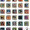 Lego tiles with print