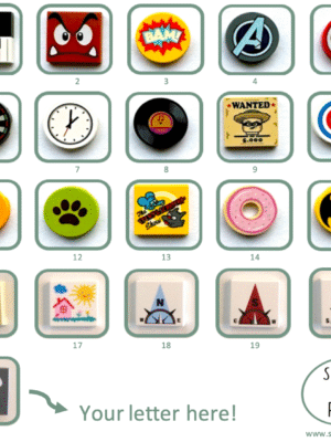 Tegels 1 Tegels Lego met print