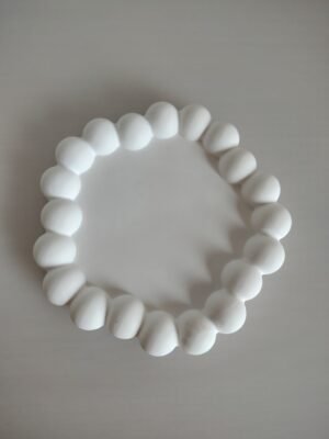 New Page White concrete handmade bubble bowl