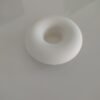 Concrete white candle holder