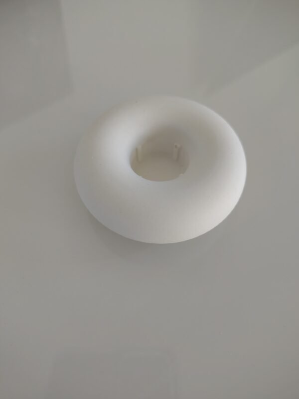 Concrete white candle holder